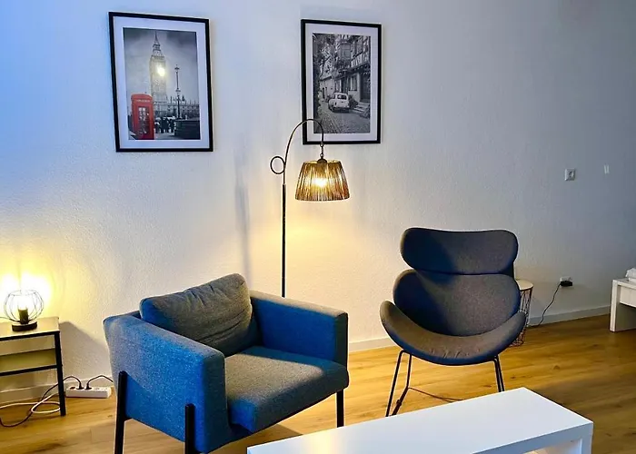 Apartman Schoene In Linden - 48qm, Moderne Kueche, Bad, Balkon, 4 Personen, Wifi *